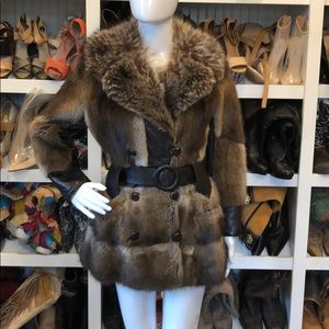 E.C.Boughton Vintage Racoon and Mink Fur Coat💋